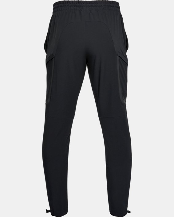 Under Armour UA Sportstyle Bottoms Mens Black Loose Woven Sports Wind Pants 